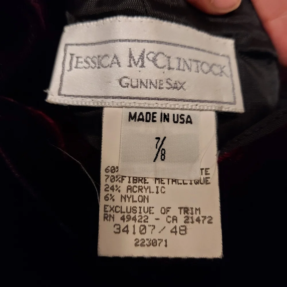 Jessica McClintock for gunne sax dress
